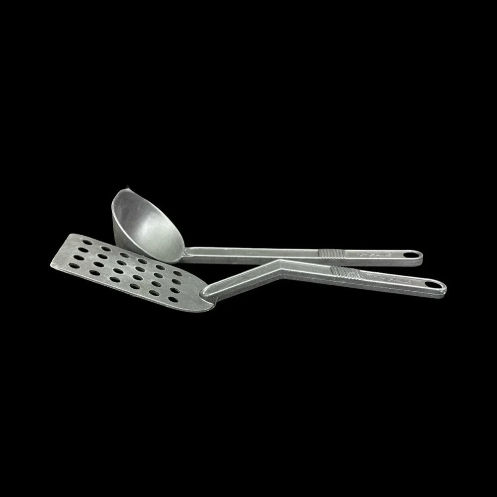 T-Fal Black Nylon Slotted Holes Spatula Flipper & Ladle Dipper Canada - Lot of 2
